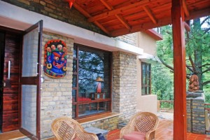 Cottage Verandah of Flame of the Forest             